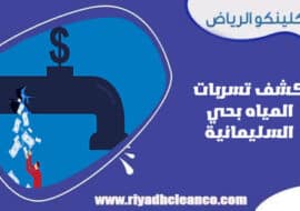 كشف تسربات المياه بحي السليمانية الرياض