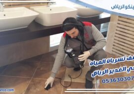 كشف تسربات المياه حي الغدير الرياض