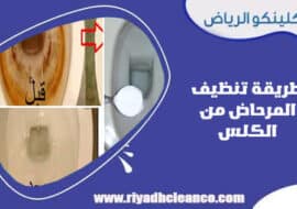 طريقة تنظيف المرحاض من الكلس