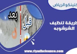طريقة تنظيف الشرشوبه
