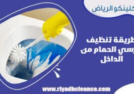 طريقة تنظيف كرسي الحمام من الداخل