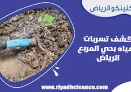 كشف تسربات المياه بحي المربع الرياض