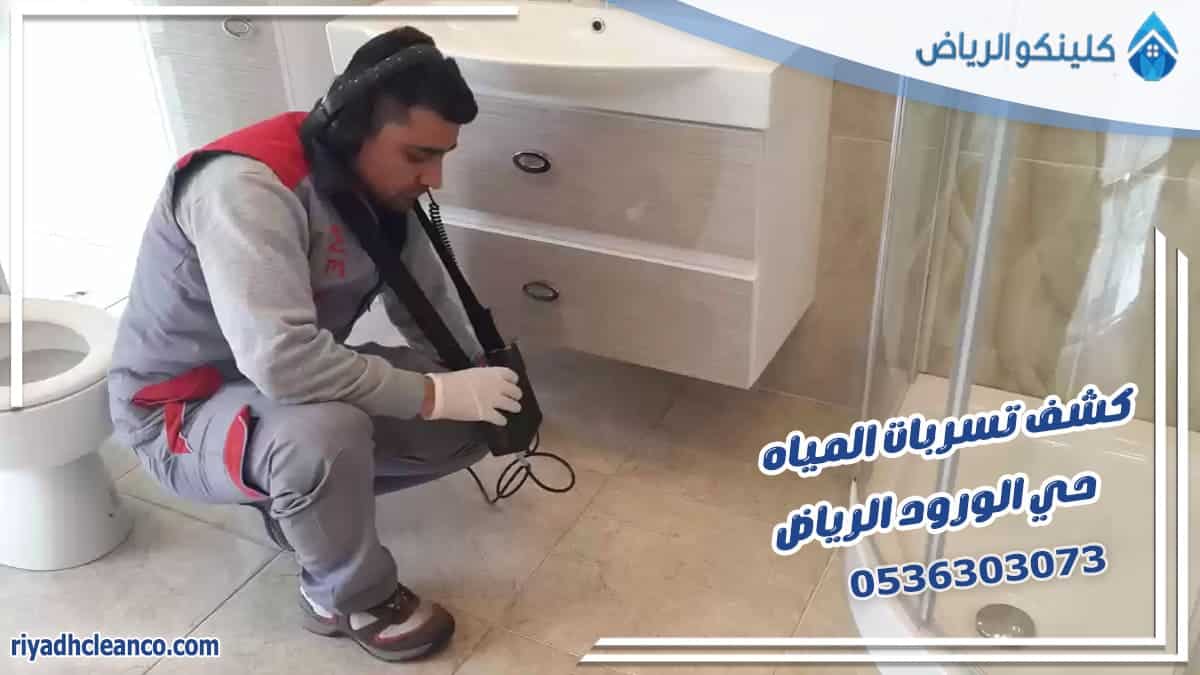 كشف تسربات المياه حي الورود الرياض